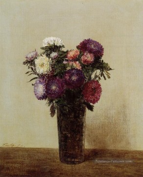 fleurs - Vase de Fleurs Queens Marguerites peintre de fleurs Henri Fantin Latour